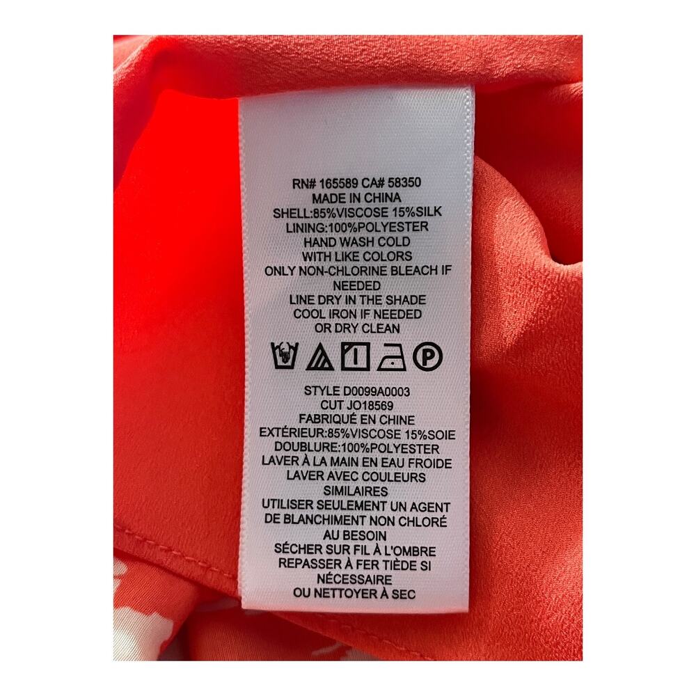 Joie Dress Lilli floral sleeveless minidress orange size X-Small XS NWOT - Picture 7 of 8